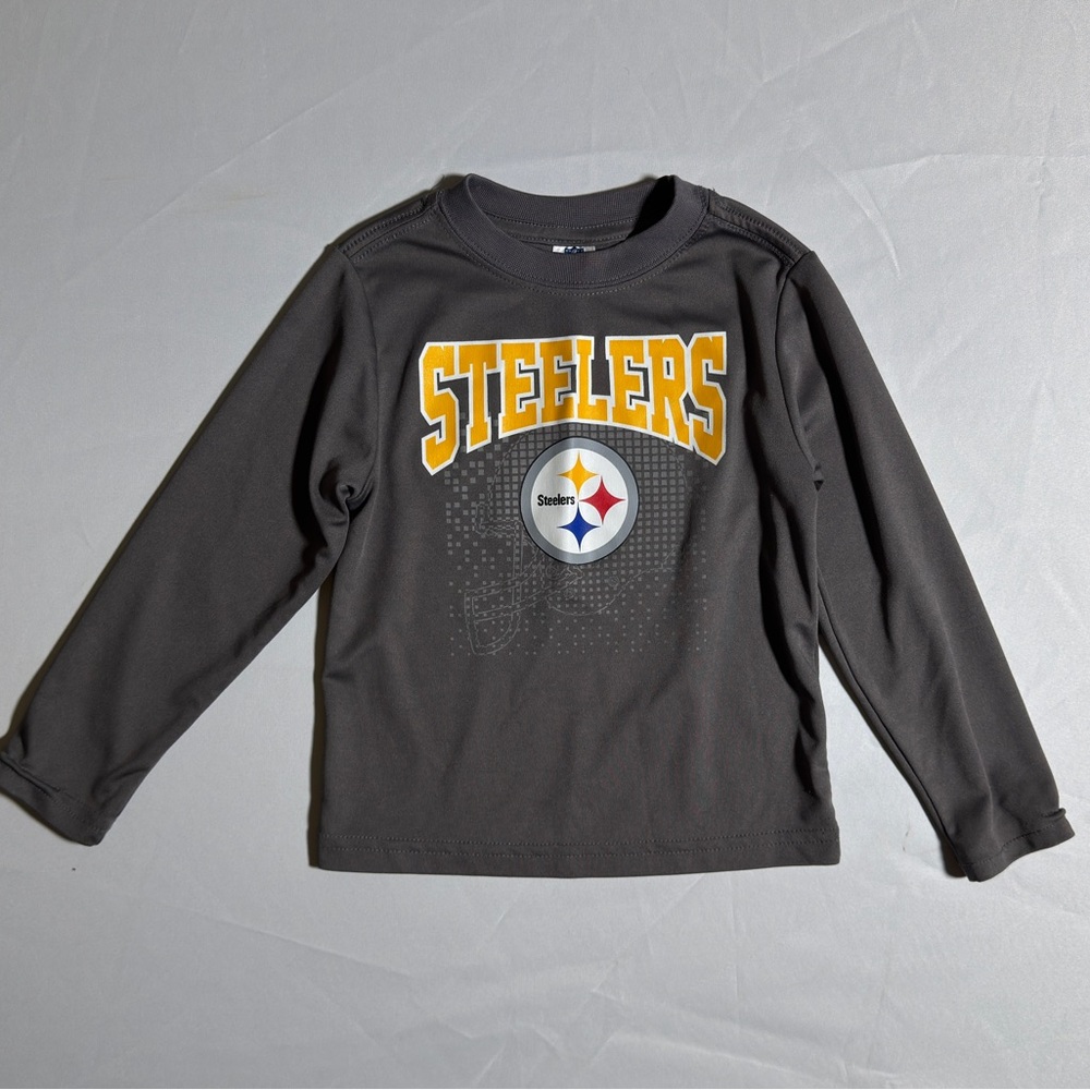 Steelers Kids 3T Long Sleeve Shirt - Gray